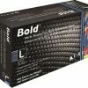 Value Med MEDICAL Aurelia Bold Black Nitrile Gloves 100/box Small