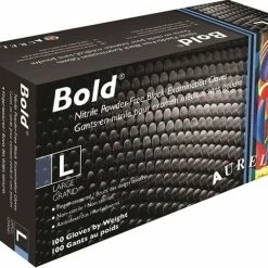 Value Med MEDICAL Aurelia Bold Black Nitrile Gloves 100/box Small