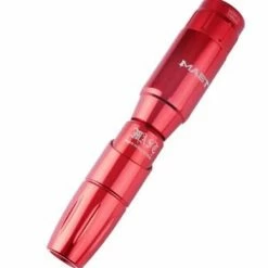 DragonHawk Mast Tour Wireless PMU Tattoo Machine WITH BATTERY By Dragon Hawk Red POWER SUPPLIES